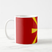 Cool Macedonische vlag Koffiemok (Links)