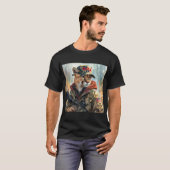 Cool MAGA Big Cat met Pistool & Camouflage COUGAR T-shirt (Voorkant volledig)