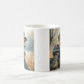 Cool MAGA Cat met Pistool & Camouflage CHEETAH Koffiemok (Center)