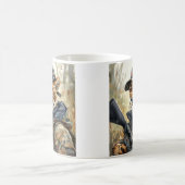 Cool MAGA Cat met Pistool & Camouflage CHEETAH Koffiemok (Center)