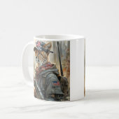 Cool MAGA Cat met Pistool & Camouflage CHEETAH Koffiemok (Voorkant links)