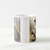 Cool MAGA Cat met Pistool & Camouflage CHEETAH Koffiemok (Center)