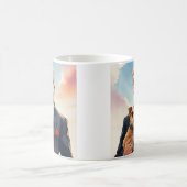 Cool MAGA Cat TRUMP Met een Hond Leuke Zonnebril Koffiemok (Center)