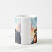 Cool MAGA Cat TRUMP Met een Kat Leuke Zonnebril Koffiemok (Center)