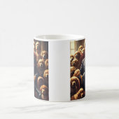 Cool MAGA Dog TRUMP omgeven door grappige honden Koffiemok (Center)