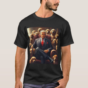 Cool MAGA Dog TRUMP omgeven door grappige honden T-shirt