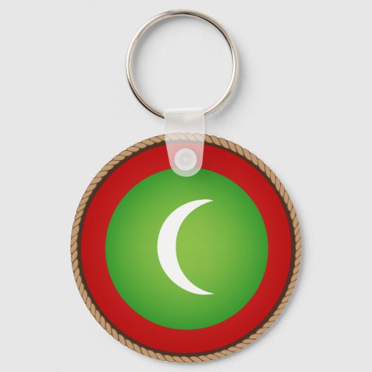 Cool Maldives Flag Seal Sleutelhanger (Voorkant)