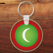Cool Maldives Flag Seal Sleutelhanger (Voorkant)