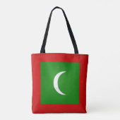 Cool Maldives Vlag Mode Tote Bag (Achterkant)