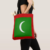 Cool Maldives Vlag Mode Tote Bag (Dichtbij)