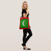 Cool Maldives Vlag Mode Tote Bag (Op model)