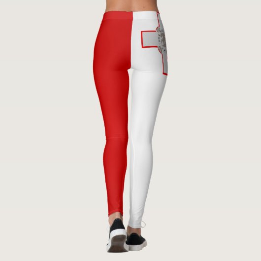 Cool Malta Flag Mode Leggings (Achterkant)