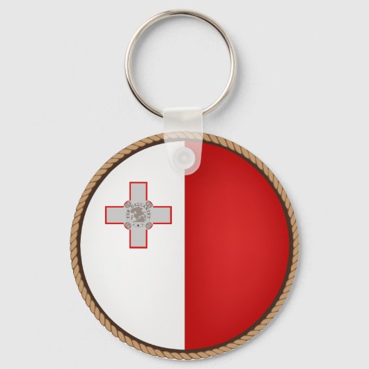 Cool Malta-vlaggenzegel Sleutelhanger (Voorkant)