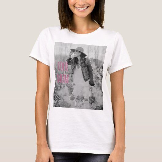 Cool Mam Cool Kinder Twee Foto T-shirt (Voorkant)