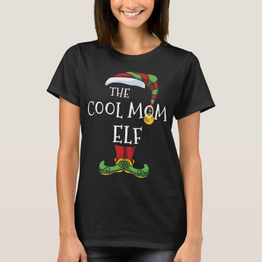 Cool mam Elf Family Matching met Kerstmis Funny Pa T-shirt (Voorkant)