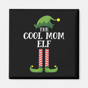 Cool mam Elf Matching Family Group kerstparty Magneet