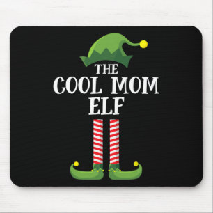 Cool mam Elf Matching Family Group kerstparty Muismat
