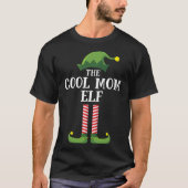 Cool mam Elf Matching Family Group kerstparty T-shirt (Voorkant)