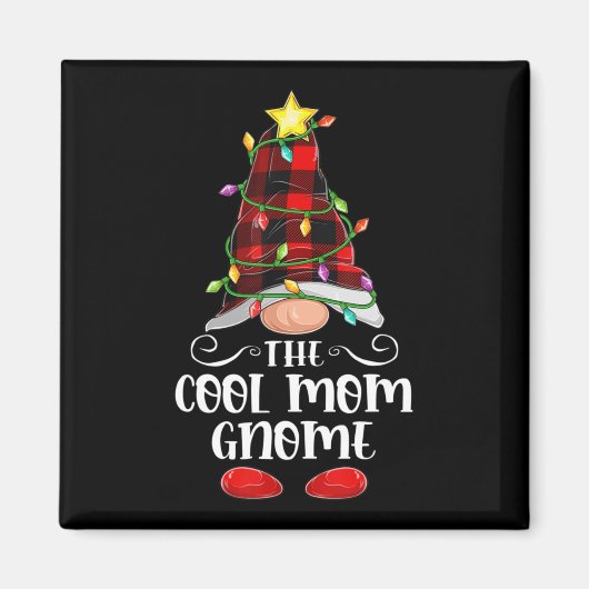 Cool Mam Gnome Matching Family Group Christma Magneet (Voorkant)