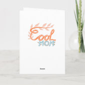 Cool mam Hand Lettering Moederdag Foto Kaart (Achterkant)