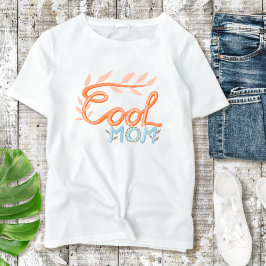 Cool mam Hand Lettering Moederdag T-shirt