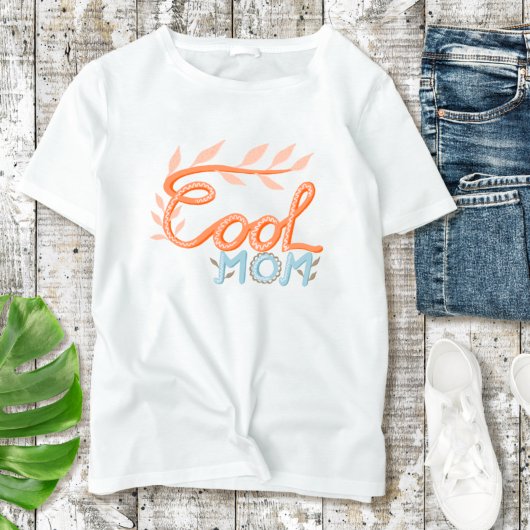Cool mam Hand Lettering Moederdag T-shirt
