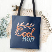 Cool Mam Hand Lettering Navy Blue Moederdag Tote Bag