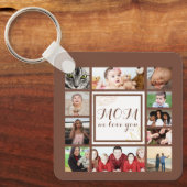 Cool Mam We houden van je foto Collage Sleutelhanger (Voorkant)