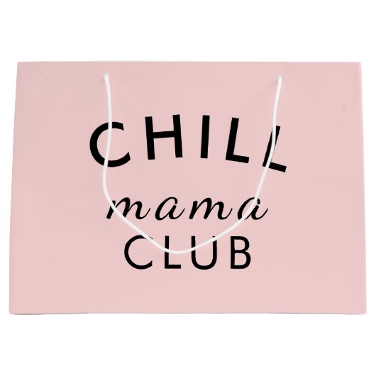 Cool Mama Club Modern Pink Design Groot Cadeauzakje (Voorkant)
