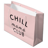 Cool Mama Club Modern Pink Design Groot Cadeauzakje (Voorkant Gekanteld)