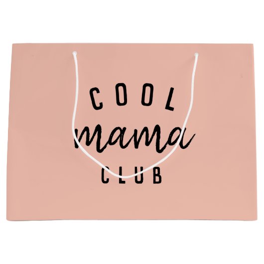 Cool Mama Club | Moderne perachy roze Moederdag Groot Cadeauzakje (Voorkant)