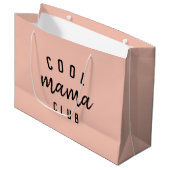 Cool Mama Club | Moderne perachy roze Moederdag Groot Cadeauzakje (Voorkant Gekanteld)