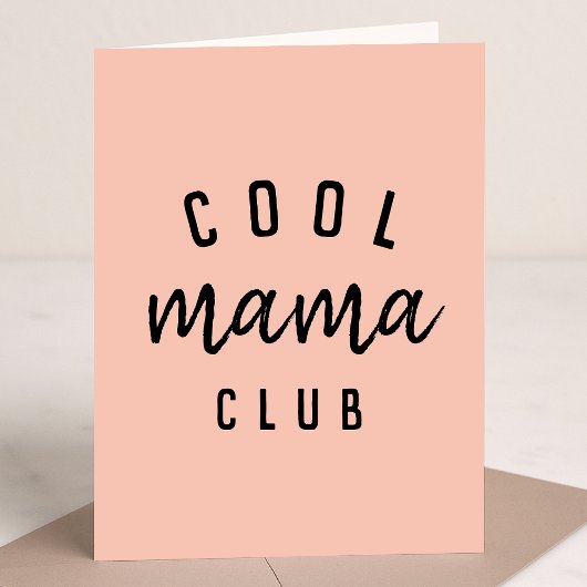 Cool Mama Club | Moderne perachy roze Moederdag Kaart