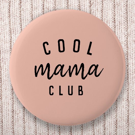 Cool Mama Club | Moderne perachy roze Moederdag Ronde Button 5,7 Cm