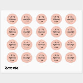 Cool Mama Club | Moderne perachy roze Moederdag Ronde Sticker (Vel)