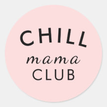 Cool Mama Club Perzik Roze Sticker