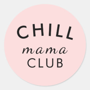 Cool Mama Club Perzik Roze Sticker