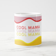 'Cool Mama' retro golven felgekleurd