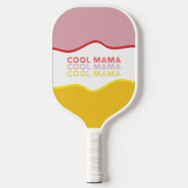 'Cool Mama' retro golven felgekleurd Pickleball Paddle