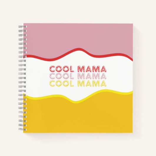 'Cool Mama' retro vibes Notitieboek (Voorkant)