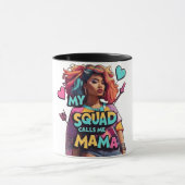 Cool Mama Squad Hearts Arrows Moederdag Mok (Midden)