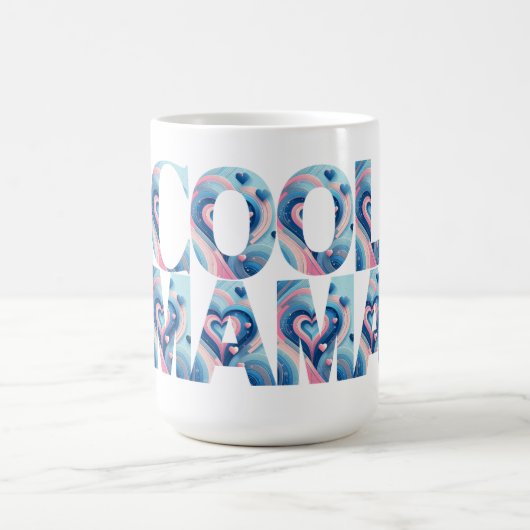 Cool Mama Typography Hearts Koffiemok (Center)