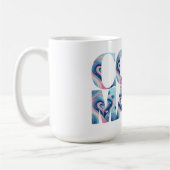 Cool Mama Typography Hearts Koffiemok (Links)