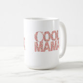 Cool Mama Typography Hearts Koffiemok (Voorkant rechts)