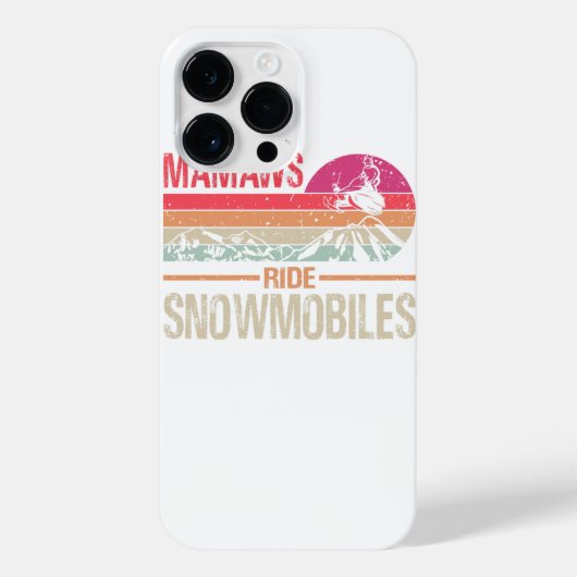 Cool Mamaws Ride Snowmobies - Snowmobile Dad Gran iPhone Hoesje (Achterkant)