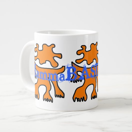 Cool MammaBASIL Design Jumbo Mok! Grote Koffiekop (Links)