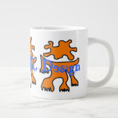 Cool MammaBASIL Design Jumbo Mok! Grote Koffiekop (Rechts)