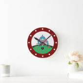 Cool Man Cave Pool Shark Wall Clocks Ronde Klok (Huis)