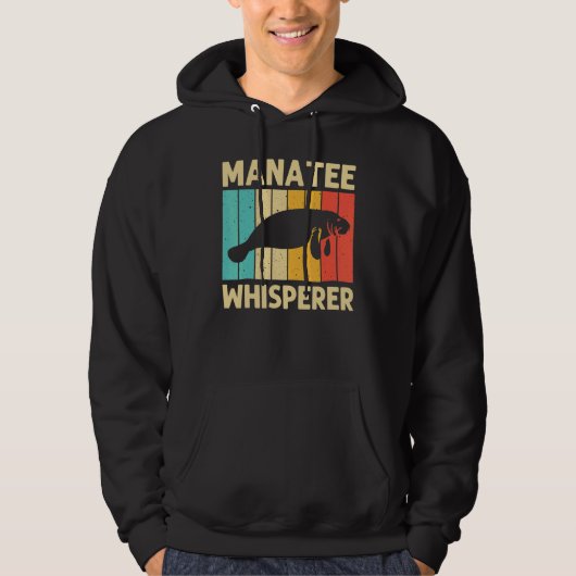 Cool Manatee For Men Women Sea Cow Save The Manate Hoodie (Voorkant)