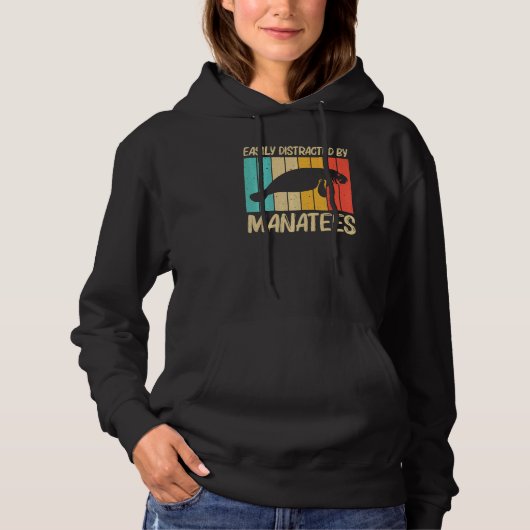 Cool Manatee For Men Women Sea Cow Save The Manate Hoodie (Voorkant)